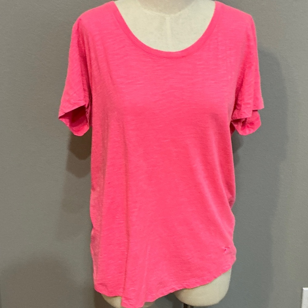 PINK Victoria's Secret Bright Pink Short Sleeve Tee